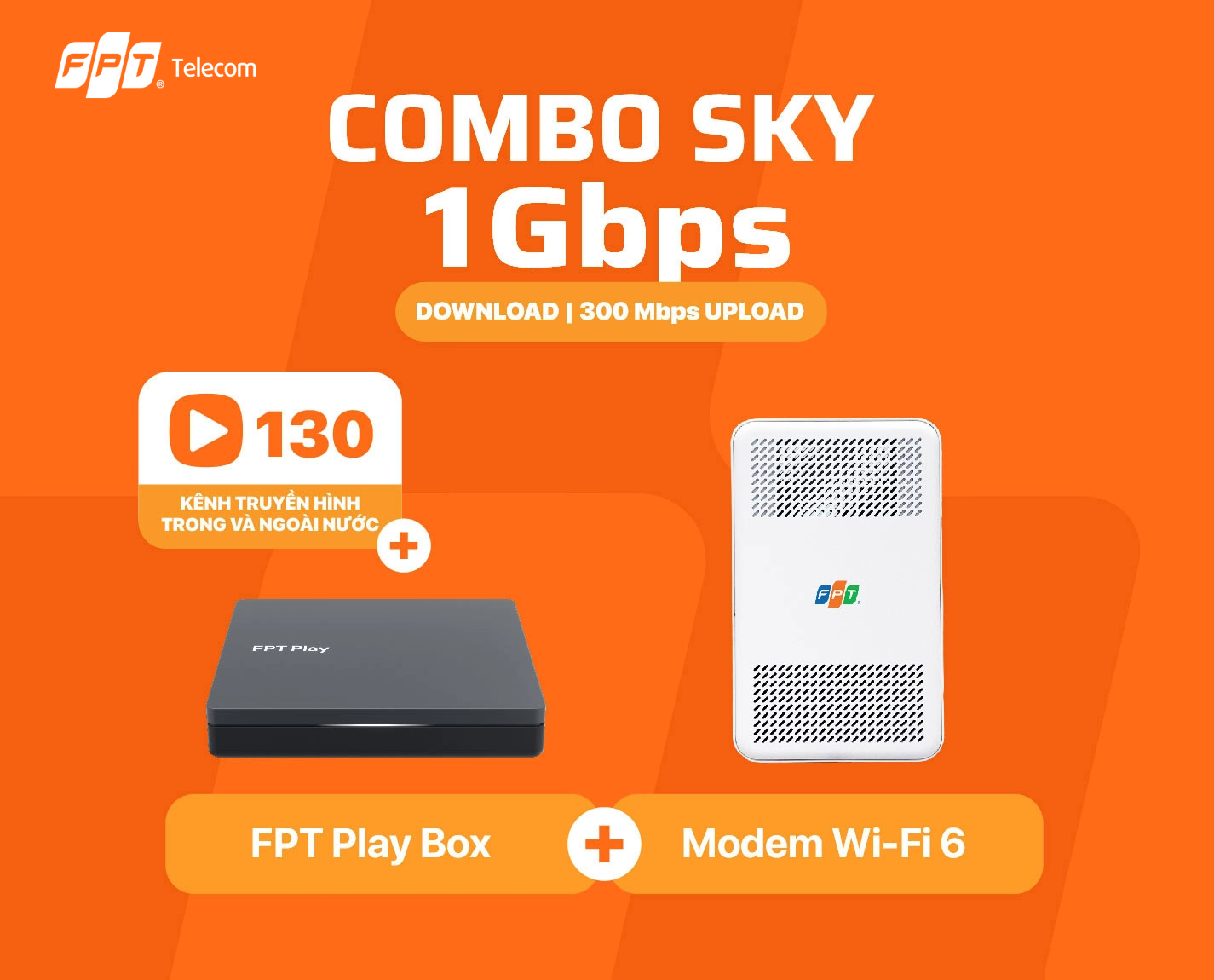 Combo internet giải trí Sky 1Gbps